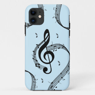 Climactisch G Clef Music Blue Case-Mate iPhone Case