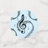 Climactisch G Clef Music Blue Confetti (Kleine voorkant)