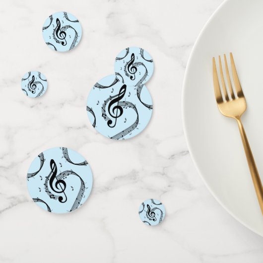 Climactisch G Clef Music Blue Confetti (Groep)