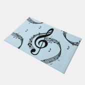 Climactisch G Clef Music Blue Deurmat (Schuin)