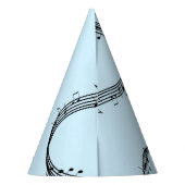 Climactisch G Clef Music Blue Feesthoedjes (Achterkant)