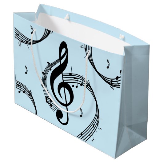 Climactisch G Clef Music Blue Groot Cadeauzakje (Achterkant Gekanteld)