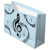 Climactisch G Clef Music Blue Groot Cadeauzakje (Voorkant Gekanteld)