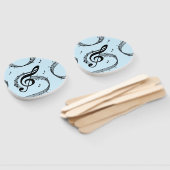 Climactisch G Clef Music Blue Handwaaier (Niet-gemonteerd)