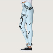 Climactisch G Clef Music Blue Leggings (Links)