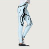 Climactisch G Clef Music Blue Leggings (Rechts)