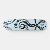 Climactisch G Clef Music Blue Persoonlijk Skateboard (Horizontaal)