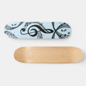 Climactisch G Clef Music Blue Persoonlijk Skateboard (Horizontaal)
