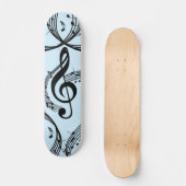 Climactisch G Clef Music Blue Persoonlijk Skateboard (Voorkant)
