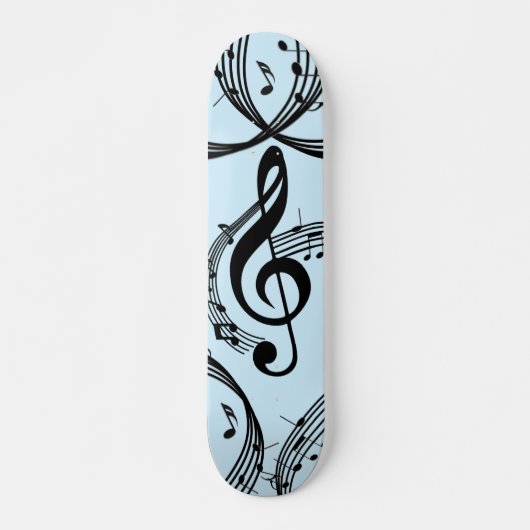 Climactisch G Clef Music Blue Persoonlijk Skateboard (Voorkant)