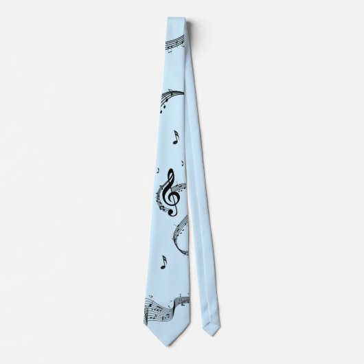 Climactisch G Clef Music Blue Stropdas (Voorkant)