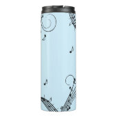 Climactisch G Clef Music Blue Thermosbeker (Achterkant)