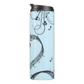 Climactisch G Clef Music Blue Thermosbeker (Geroteerd rechts)