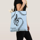Climactisch G Clef Music Blue Tote Bag (Dichtbij)