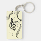 Climactisch G Clef Yellow Sleutelhanger (achterkant)