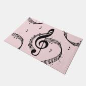 Climactische G-sleutel muziek Roze Deurmat (Schuin)