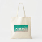 Climate Action Now Canvas tas (Voorkant)