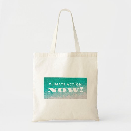 Climate Action Now Canvas tas (Voorkant)