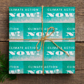 Climate Action Now Wrapping Paper Cadeaupapier