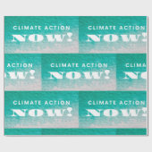 Climate Action Now Wrapping Paper Cadeaupapier (Vlak)