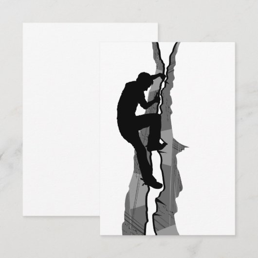 Climate ber Bouldering RSVP-kaart RSVP Kaartje (Voorkant / Achterkant)