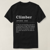 Climate ber Definition Noun Boulderin Rock T-shirt (Design voorkant)