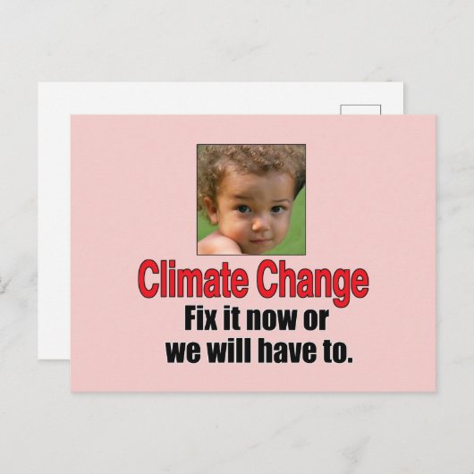 Climate Change Briefkaart (Voorkant / Achterkant)