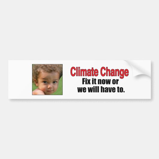 Climate Change Bumpersticker (Voorkant)