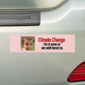Climate Change Bumpersticker (Op auto)