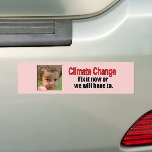 Climate Change Bumpersticker (Op auto)