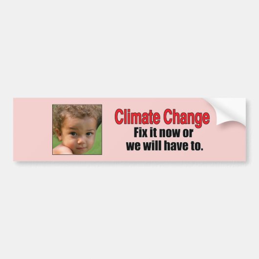 Climate Change Bumpersticker (Voorkant)