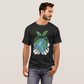 Climate Change Cool Environmentalist Earth Day Ev T-shirt (Voorkant volledig)