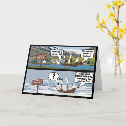 CLIMATE CHANGE JOKE KAART (Gele Bloem)