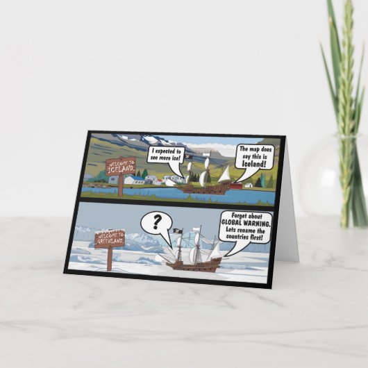 CLIMATE CHANGE JOKE KAART (Voorkant)