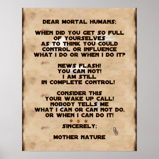 Climate Change Poster (Voorkant)