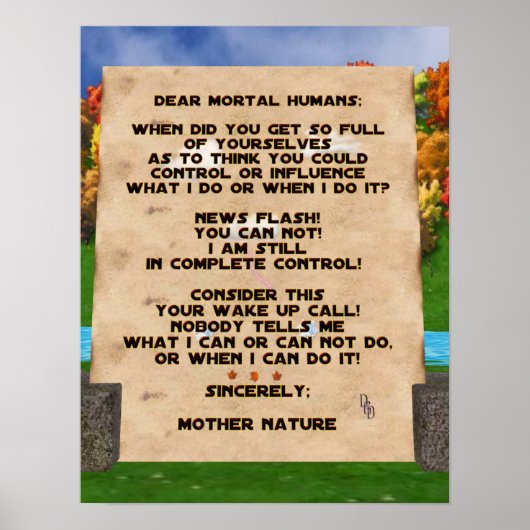 Climate Change Poster (Voorkant)