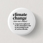 Climate Change Ronde Button 3,2 Cm (Voorkant)