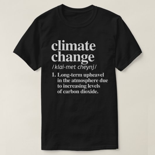 Climate Change T-shirt (Design voorkant)
