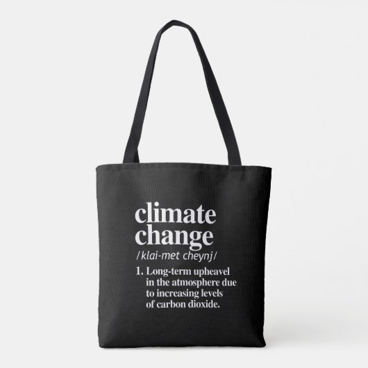 Climate Change Tote Bag (Achterkant)