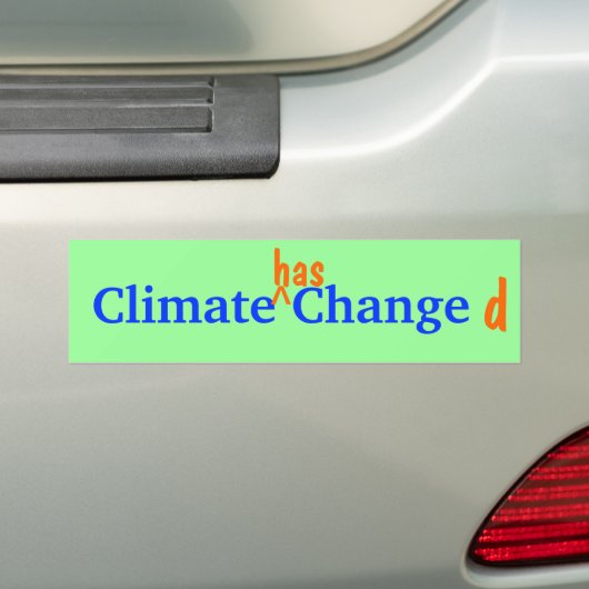 Climate Changed Bumpersticker (Op auto)