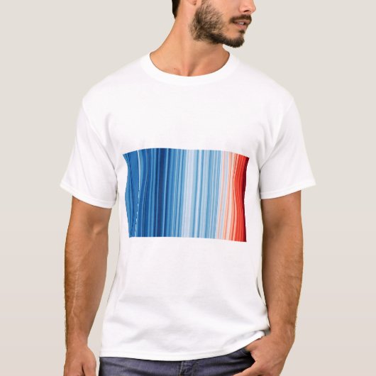 Climate Crisis Warming stripes T-shirt (Voorkant)