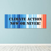 Climate Emergency Panoramic Canvas - Extra Wide (Insitu (Houten vloer))
