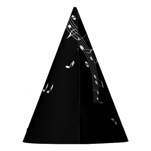 Climate G Clef Music Black Feesthoedjes (Achterkant)