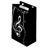 Climate G Clef Music Black Klein Cadeauzakje (Achterkant Gekanteld)