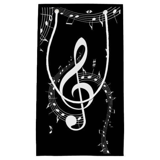 Climate G Clef Music Black Klein Cadeauzakje (Voorkant)