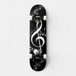 Climate G Clef Music Black Persoonlijk Skateboard