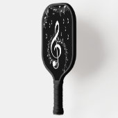 Climate G Clef Music Black Pickleball Paddle (Links)