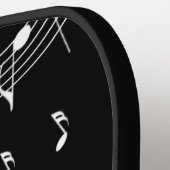 Climate G Clef Music Black Pickleball Paddle (Links Detail)