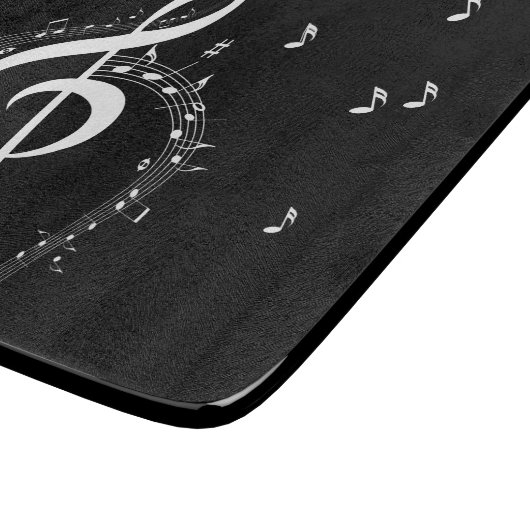 Climate G Clef Music Black Snijplank (Hoek)