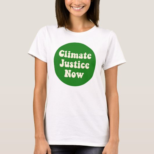 Climate Justice Now T-Shirt (Voorkant)